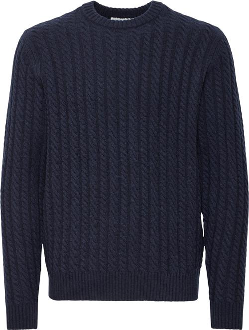 Se Casual Friday Cfkarl Cable Wool mix Knit Mand Dark Navy Cardigans Regular Fit Str XL - hos Magasin ved Magasin