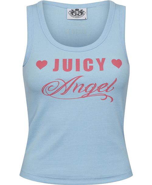 Juicy Couture Juicy Angel Vest Kvinde Powder Blue Toppe Str S - hos Magasin