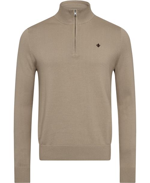 Se Morris Stockholm Brian Half Zip Mand Khaki Turtlenecks Str S - hos Magasin ved Magasin