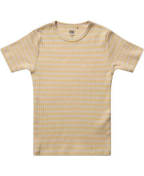 Magasin du Nord Collection Magasin Mille 8 G Str 3 Sunlight / Antique White Stripe Kortærmede Tshirts Bomuld