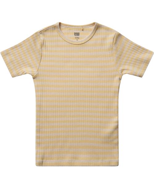 Magasin du Nord Collection Magasin Mille 8 G Str 12 Sunlight / Antique White Stripe Kortærmede Tshirts Bomuld