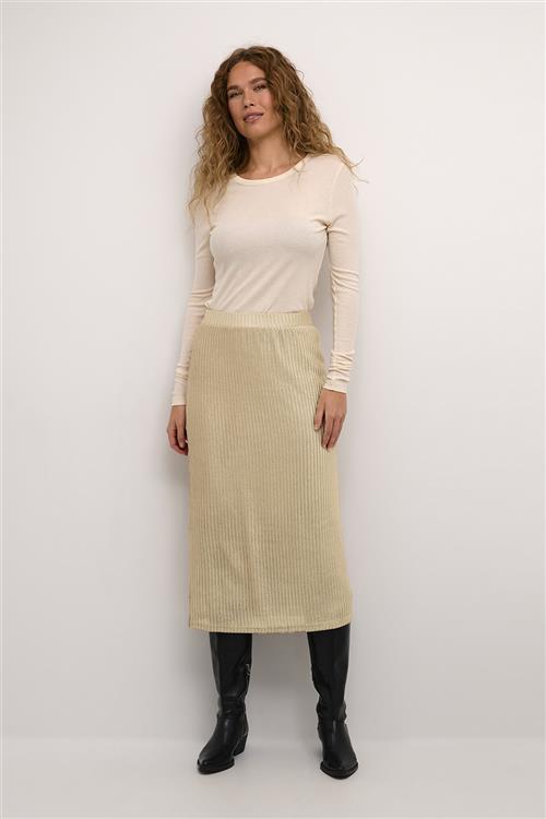 Culture Cuanja Skirt Kvinde Gold Midi Nederdele Str XS - hos Magasin