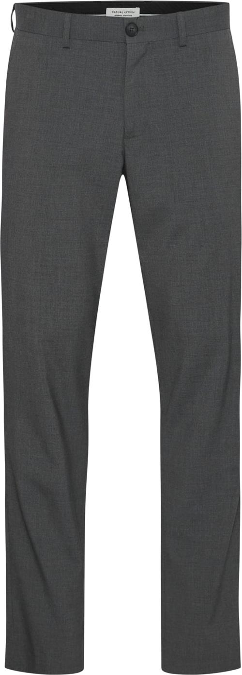 Casual Friday Cfphilip 2.0 Suit Pant Mand Mid Grey Melange Habitbukser Slim Fit Str 52/32 - hos Magasin