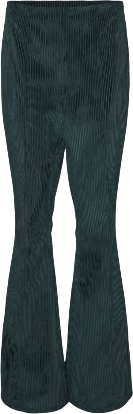 Something New Sndiana HW Flared Pants DSQ Kvinde Deep Teal Flare Bukser Str S - hos Magasin