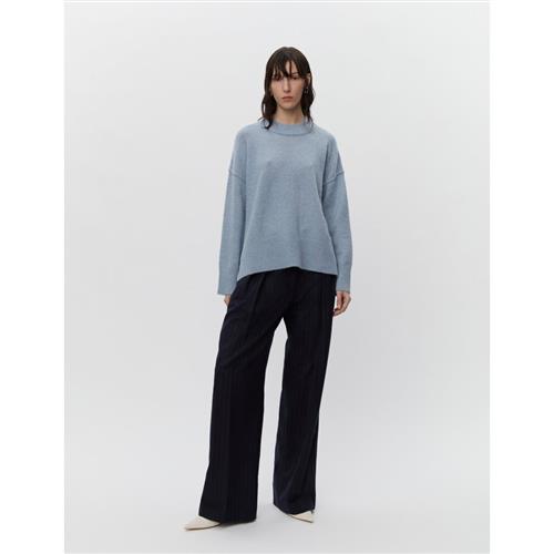 DAY Birger et Mikkelsen Josie Cozy Days RD Kvinde Pigeon Blue Melange Sweaters Str S - hos Magasin