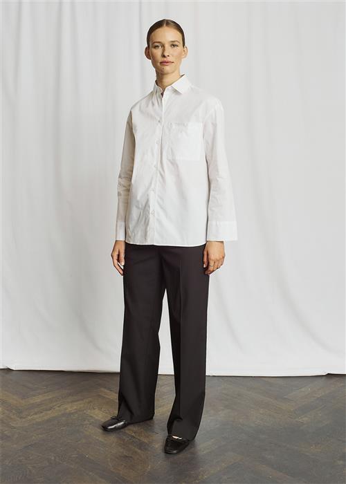 Bruun & Stengade BS Caia Regular Fit Shirt Kvinde White Skjorter Str 38 - hos Magasin