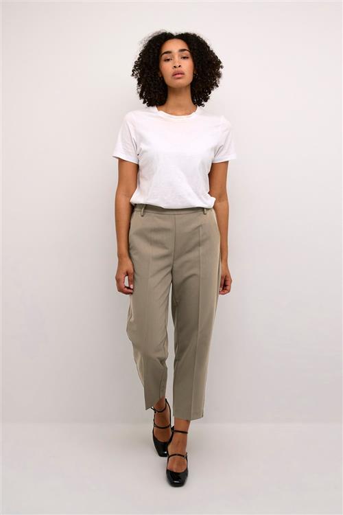 Se Kaffe Kasakura HW Cropped Pants Kvinde Major Brown Bukser Str 46 - hos Magasin ved Magasin