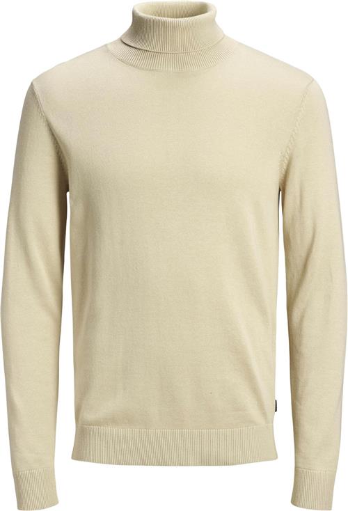 Jack & Jones Jjeemil Knit Roll Neck Noos Mand Oatmeal/melange Turtlenecks Str S - hos Magasin