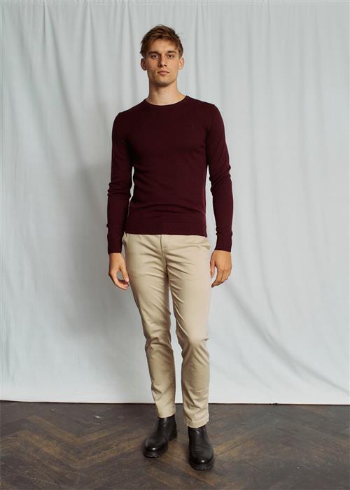 Se Bruun & Stengade BS Malik Regular Fit Chinos Mand Kit Chinos Str W32 / L32 - hos Magasin ved Magasin