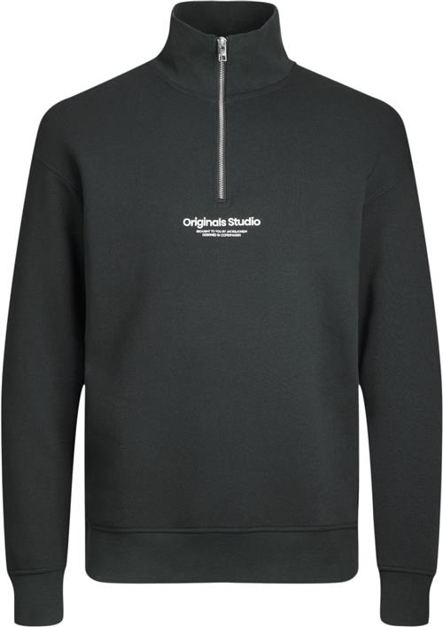 Jack & Jones Jorvesterbro Sweat Quarter ZIP Noos Str 128 - Forest River/loose Sweatshirts hos Magasin