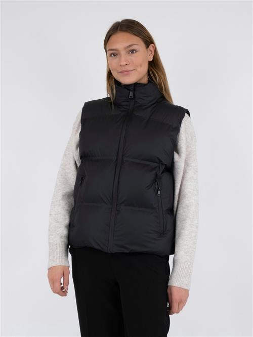 Neo Noir Annike C Puffer Waistcoat Kvinde Black Veste Str 42 - hos Magasin