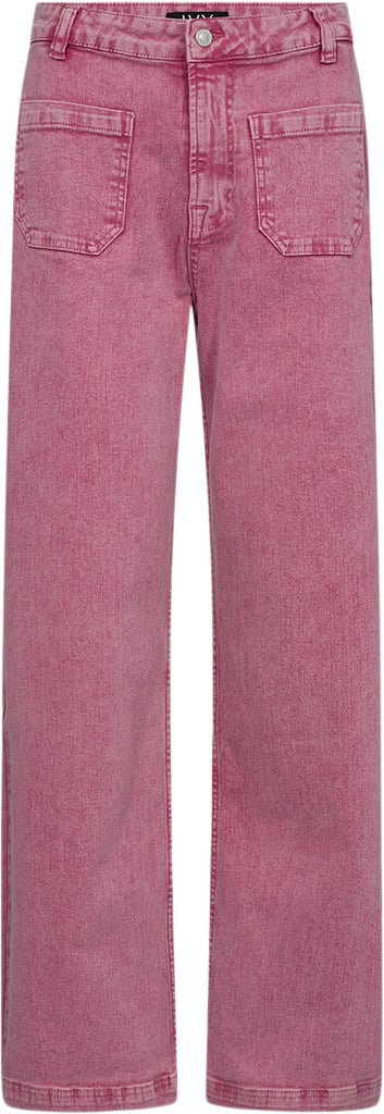 IVY Copenhagen Ivybrooke 70's Jeans Azid Color Kvinde Lipline Rose Bukser Med Lige Ben Str 27 / 32 - hos Magasin