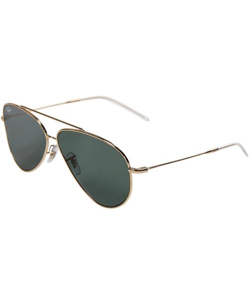 Ray-Ban Rbr0101s Aviator Reverse GLD SHN GRN 59 - Solbriller hos Magasin