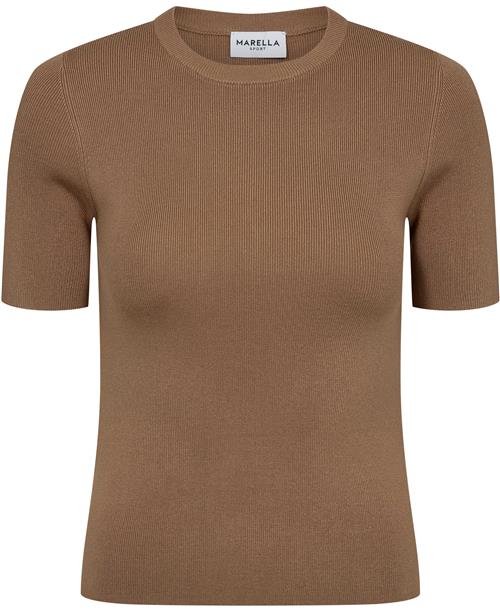 Marella Arpa Kvinde Camel Kortærmede T-shirts Str XL - hos Magasin