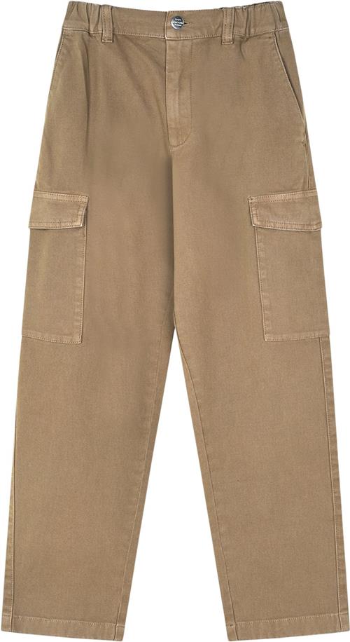 Se Mads Nørgaard - Copenhagen Soft Canvas Cargoni Pants Str 12 år - Brun Bukser hos Magasin ved Magasin