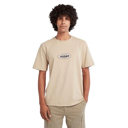 Se TIMBERLAND Oval Logo SS TEE Mand Yellow Kortærmede T-shirts Str XL - Bomuld hos Magasin ved Magasin