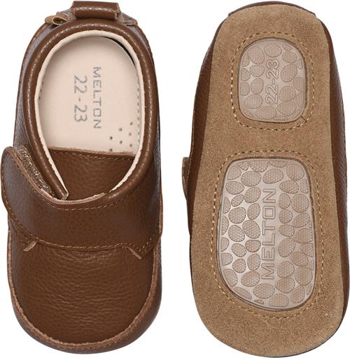 Se Melton Luxury Leather Slippers Velcro Tortoise Shell Hjemmesko Str 22/23 - Læder hos Magasin ved Magasin