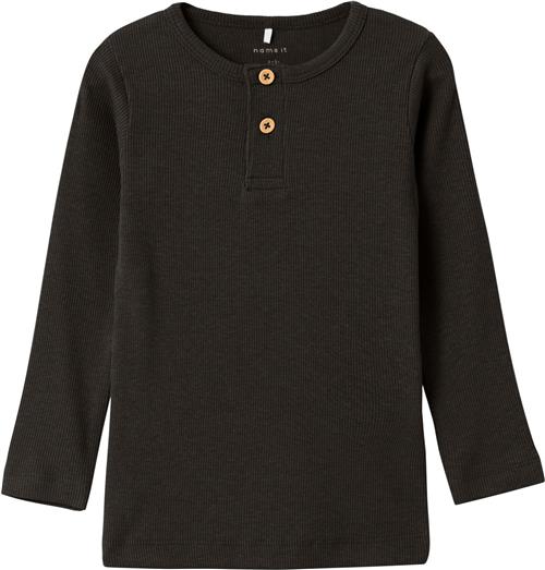 Name It Nmmkab LS TOP Noos Str 104 - Blå Langærmede T-shirts hos Magasin