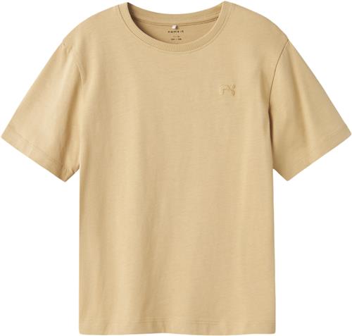 Name It Nkmgreg SS Nreg TOP Noos Str 116 - Warm Sand Kortærmede T-shirts hos Magasin