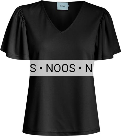 Se Minus Msrianne Vneck T-shirt Kvinde Black Kortærmede T-shirts Str L - hos Magasin ved Magasin