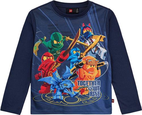 LEGO kidswear/LEGO børnetøj Lwtano 701 T-shirt L/S Str 134 cm - Blå Bluser hos Magasin