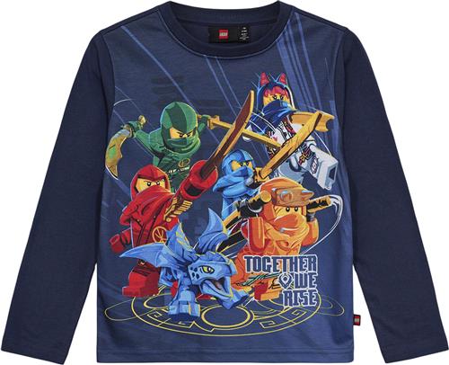 LEGO kidswear/LEGO børnetøj Lwtano 701 T-shirt L/S Str 110 cm - Blå Bluser hos Magasin