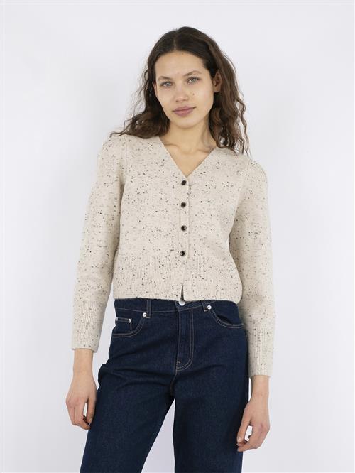 Neo Noir Hunter Multi Knit Cardigan Kvinde Beige Melange Cardigans Str 40 - hos Magasin