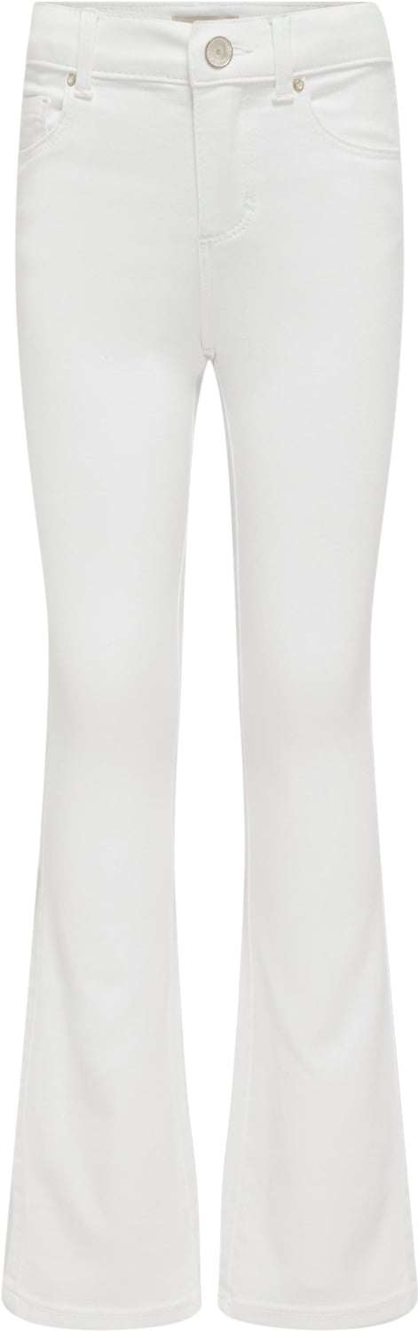 ONLY Kogroyal Life REG Flared PIM Str 158 - White Jeans Denim hos Magasin