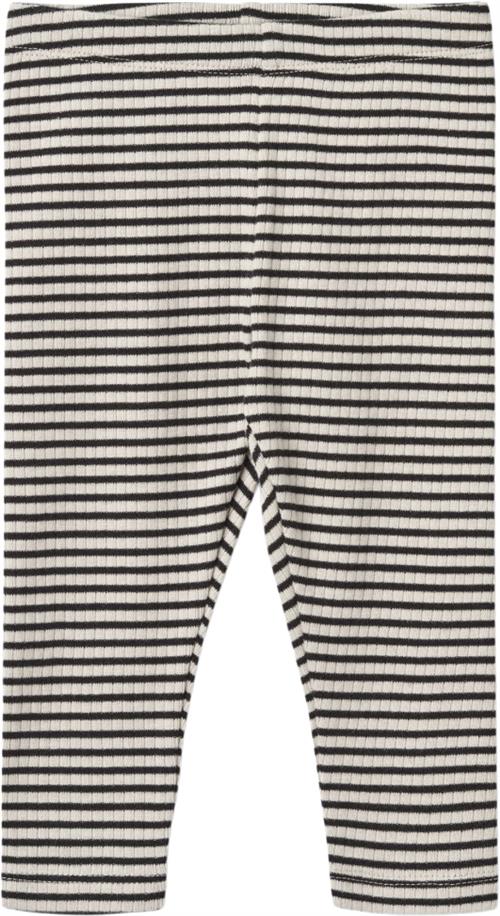 Wheat Jersey Leggings Jules Str 68/6m - Black Stripe Leggings Bomuld hos Magasin