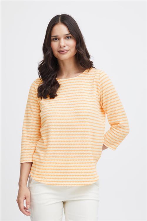 Fransa Frjosie TEE 2 Kvinde Apricot Wash Mix Langærmede T-shirts Regular Fit Str S - hos Magasin