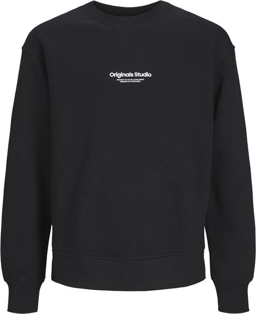 Se Jack & Jones Jorvesterbro Sweat Crew Neck Noos J Str 164 - Black/loose Sweatshirts hos Magasin ved Magasin