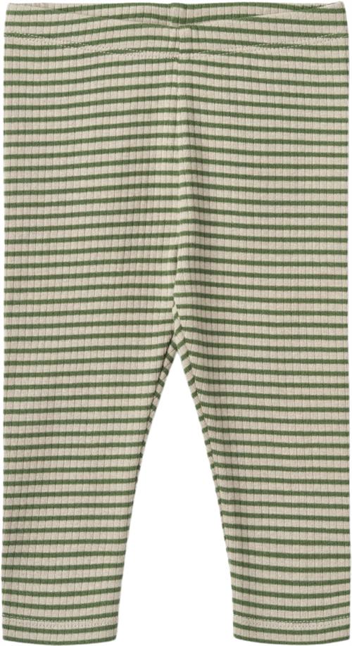 Se Wheat Jersey Leggings Jules Str 56/1m - Elm Green Stripe Leggings Bomuld hos Magasin ved Magasin