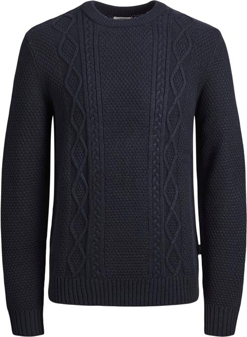 JJ-REBEL Jrebjosh Knit Crew Neck Mand Blå Sweaters Regular Fit Str XXL - hos Magasin