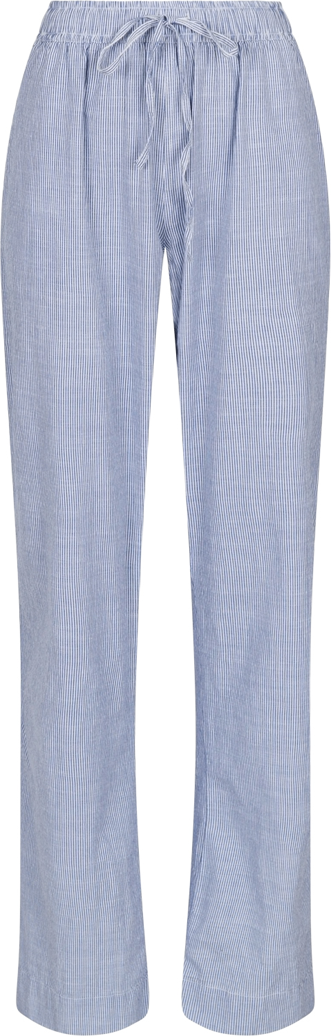 Neo Noir Sonar Mini Stripe Pants Kvinde Blue Hørbukser Str 42 - hos Magasin