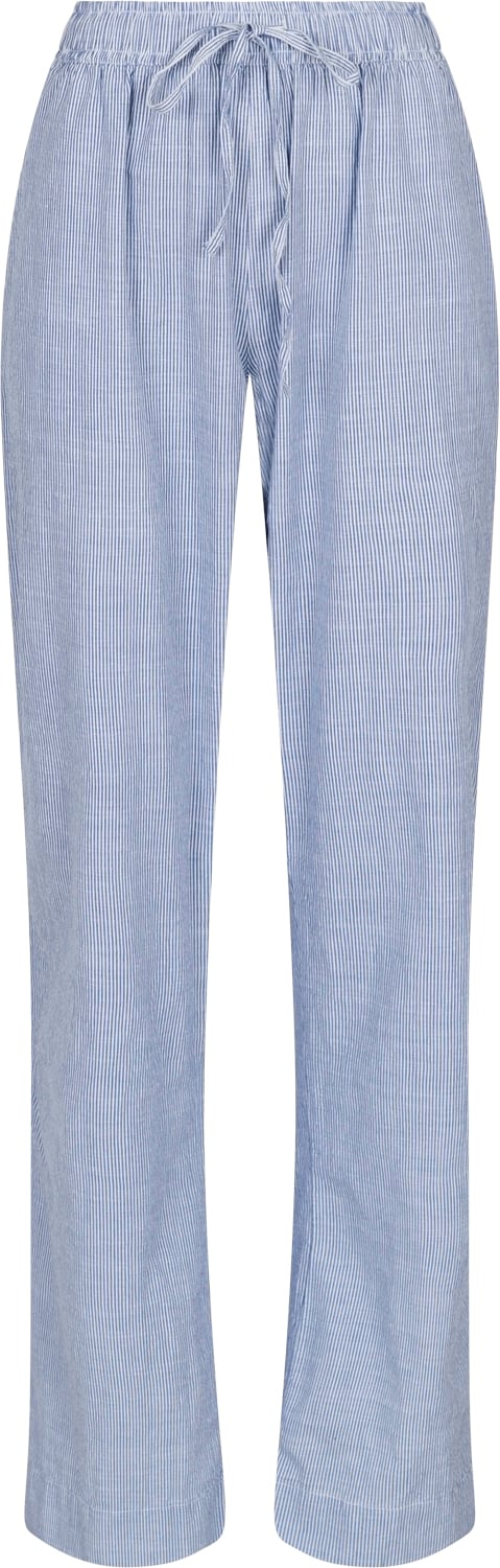 Neo Noir Sonar Mini Stripe Pants Kvinde Blue Hørbukser Str 36 - hos Magasin