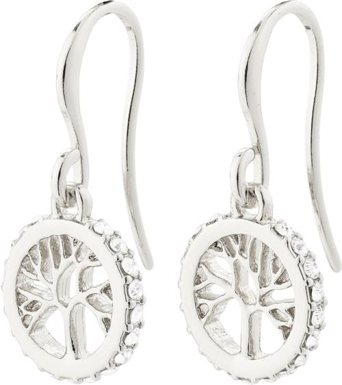 Pilgrim Alia Recycled Earrings Silverplated one size - Ørehænger Træ hos Magasin