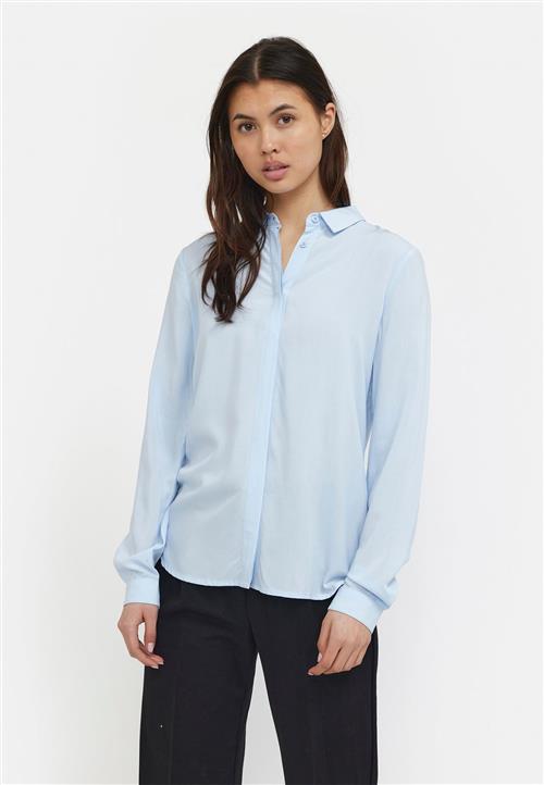 Soft Rebels Srfreedom LS Shirt Kvinde Cashmere Blue Langærmede Skjorter Str XS - hos Magasin