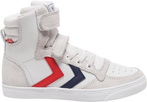 Hummel Slimmer Stadil Leather High JR Hvid Sneakers Str 33 - hos Magasin