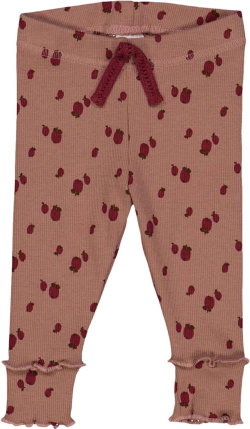 Se Müsli by Green Cotton Apple Leggings Baby Str 92 - Daydream/ Cabernet/ Bark Leggings Bomuld hos Magasin ved Magasin