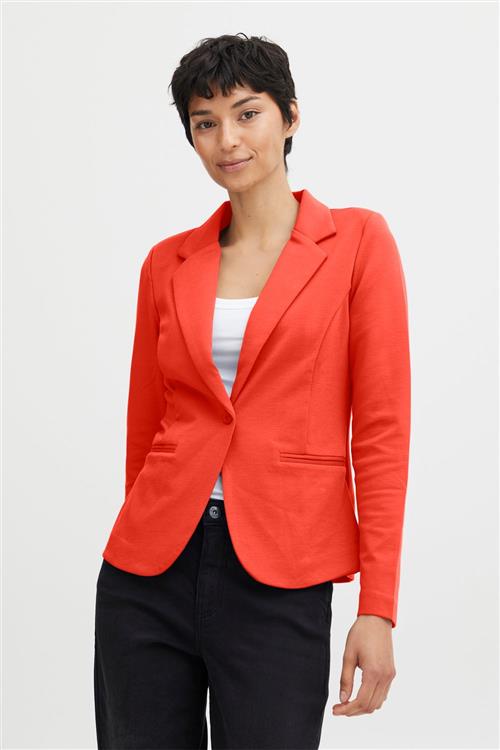 ICHI Ihkate BL Kvinde Poppy Red Blazere Regular Fit Str S - hos Magasin