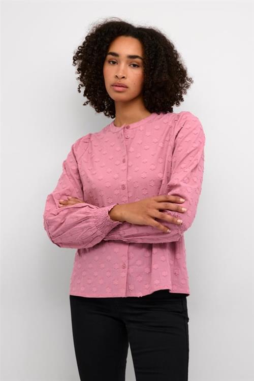 Se Kaffe Kaenya Blouse Kvinde Mesa Rose Langærmede Bluser Str 40 - hos Magasin ved Magasin