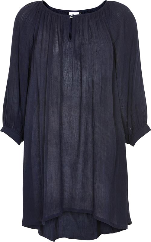 Kaffe Amber Tunic Kvinde Midnight Marine Tunikaer Regular Fit Str 46 - hos Magasin