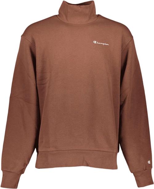 Se Champion High Neck Sweatshirt Mand Brown Sweatshirts Str XS - Bomuld hos Magasin ved Magasin