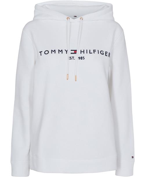 Tommy Hilfiger Heritage Hilfiger Hoodie LS Kvinde White Hættetrøjer Str L - hos Magasin