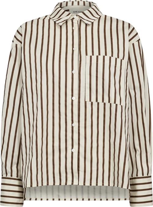 Sofie Schnoor Shirt Kvinde Brown Striped Langærmede Skjorter Str 42 - hos Magasin