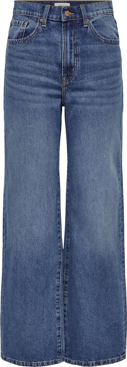 ONLY Onlhope EX HW Wide DNM Add465 Noos Kvinde Blå Wide Jeans Str "30/""32" - hos Magasin