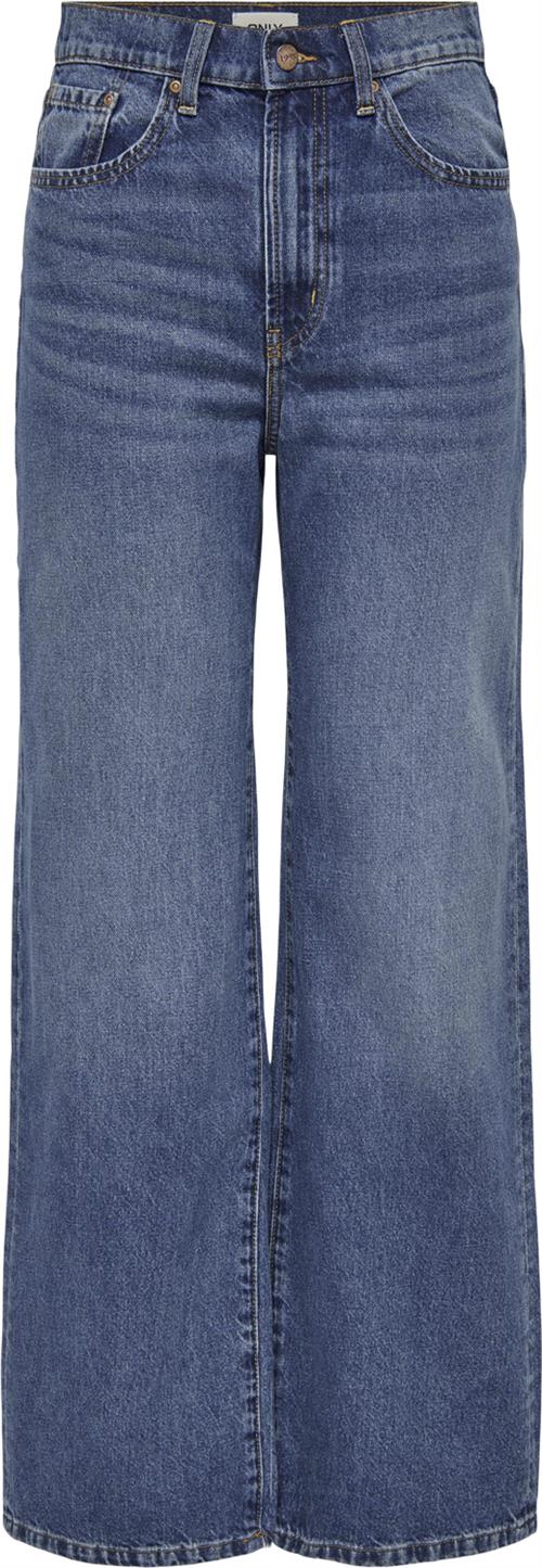 ONLY Onlhope EX HW Wide DNM Add465 Noos Kvinde Blå Wide Jeans Str "33/""32" - hos Magasin