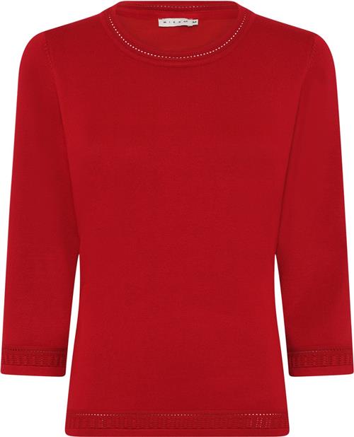 Micha BB Jumper_ BB Viscose Knit Kvinde Red Sweaters Str XL - hos Magasin