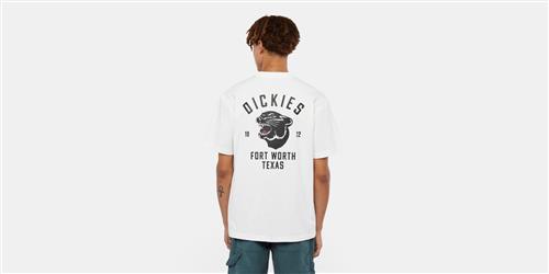 Dickies Dickies Panther TEE SS White Mand White Kortærmede T-shirts Str L - hos Magasin