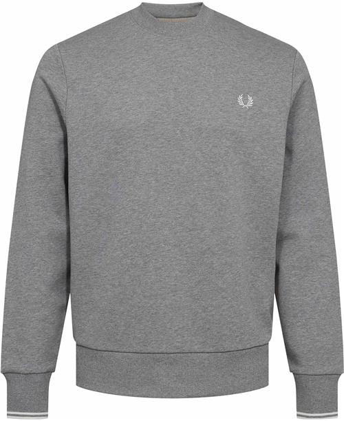 Fred Perry M7535 Mand Steel Marl Sweatshirts Str XL - hos Magasin